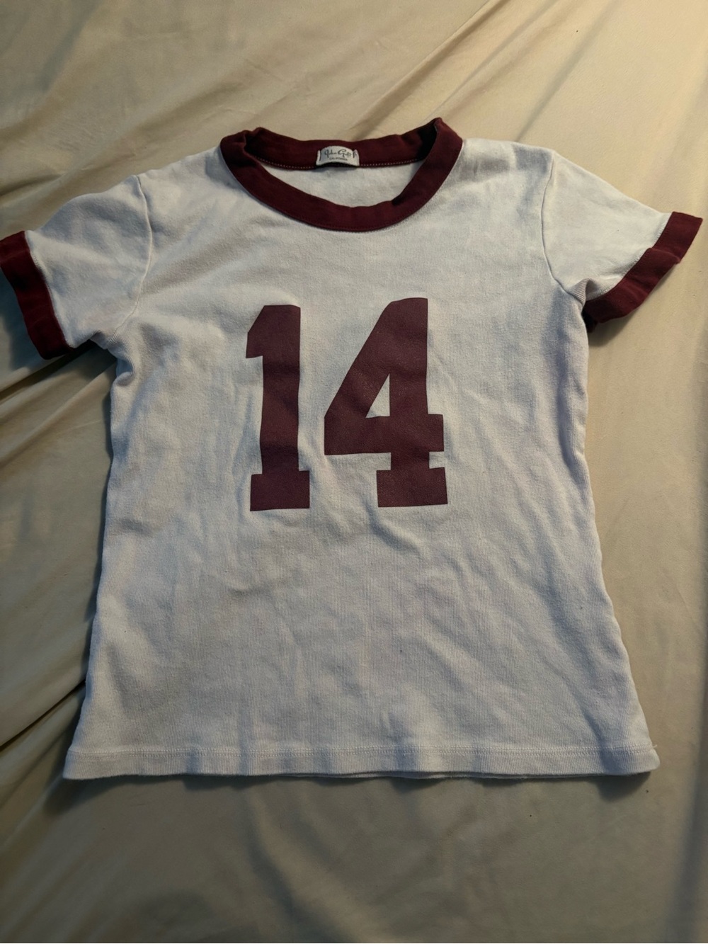 Brandy Melville Hailie 14 Ringer T-shirt (100% COTTON)